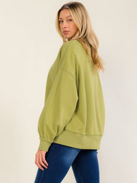 WOMEN'S LONG SLEEVE GRAPHIC PULLOVER SWEATER