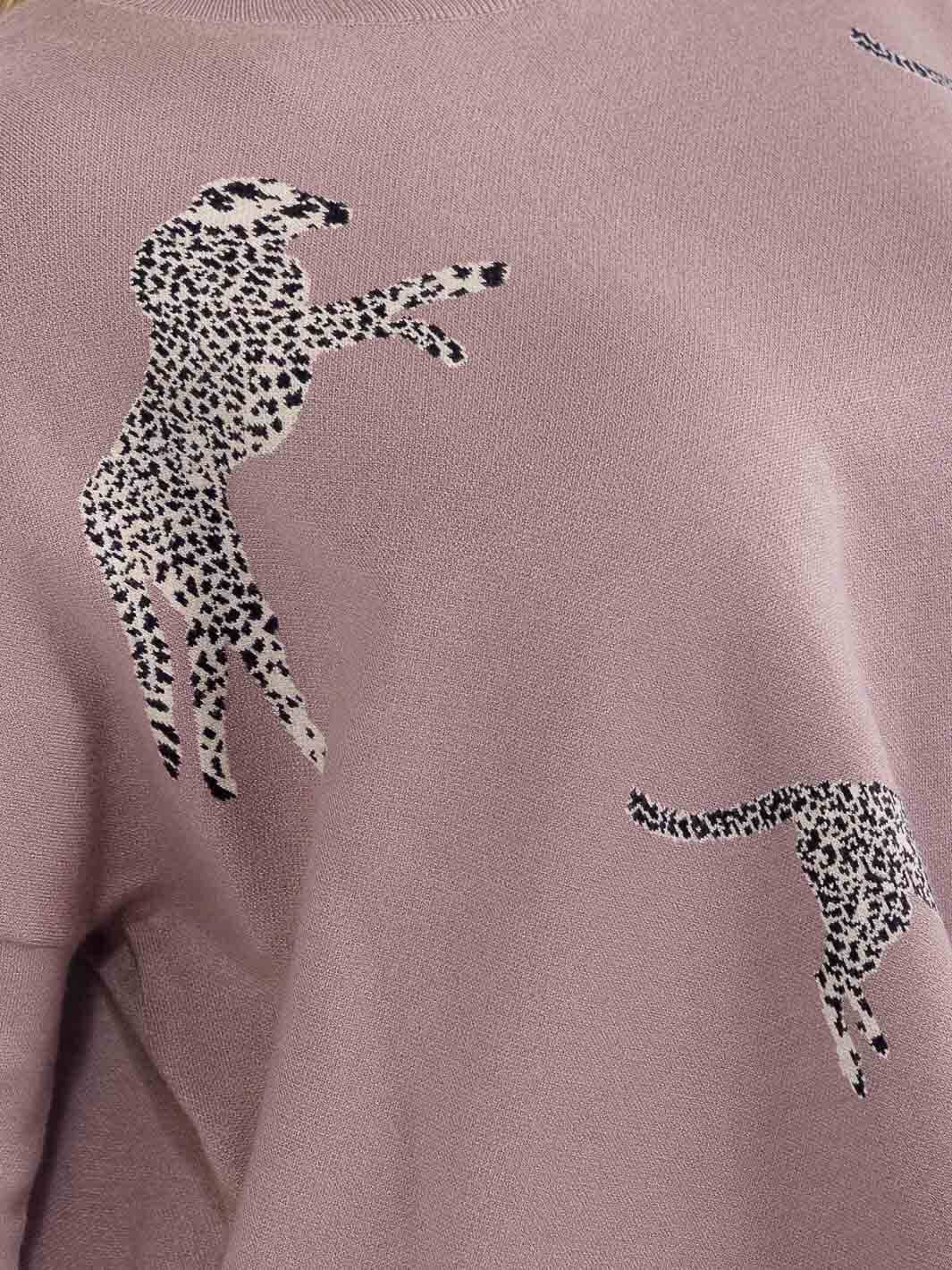 PLUS SIZE LONG SLEEVE MOCK NECK GRAPHIC PULLOVER OVERSIZED SWEATER