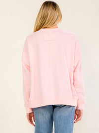WOMEN'S LONG SLEEVE COWGIRL PRINT PULLOVER SWEATER