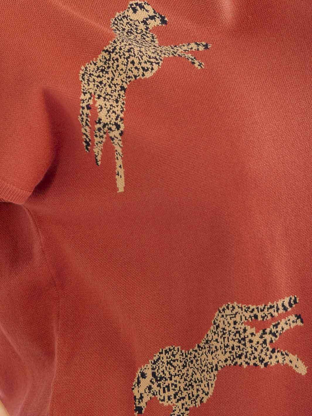 PLUS SIZE SHORT SLEEVE MOCK NECK GRAPHIC TOP