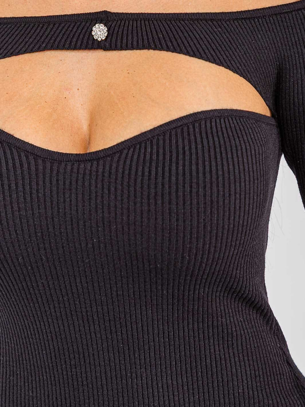 WOMEN'S LONG SLEEVE RIBBED BODYCON MAXI DRESS