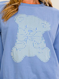 WOMEN'S LONG SLEEVE GRAPHIC PULLOVER SWEATER
