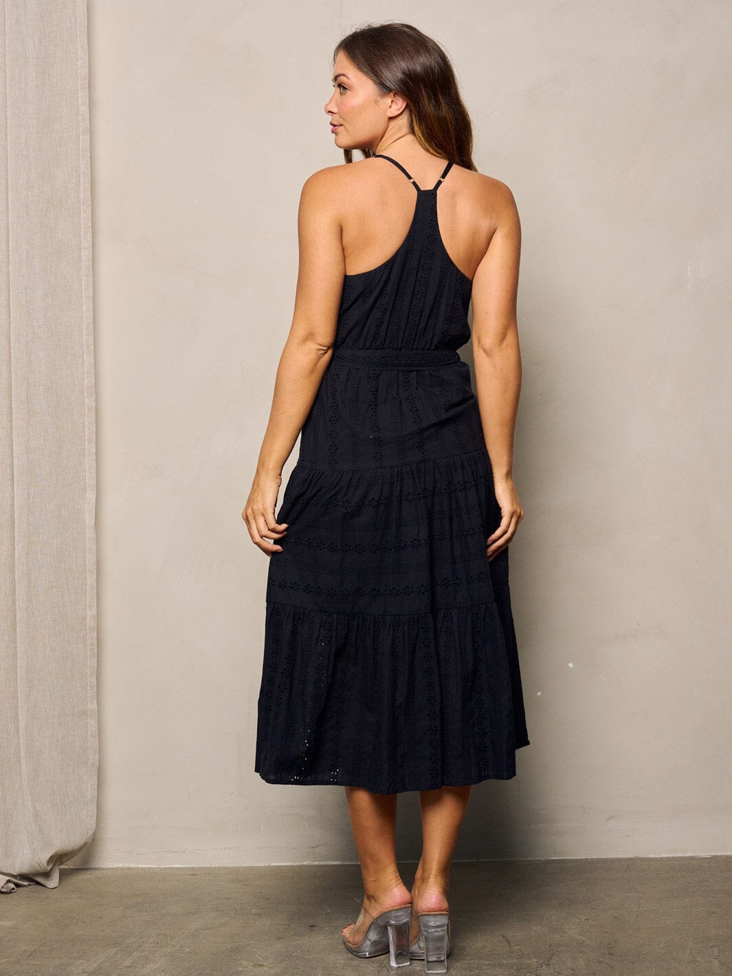 Women's Tiered Sleeveless Midi Dress main image 1