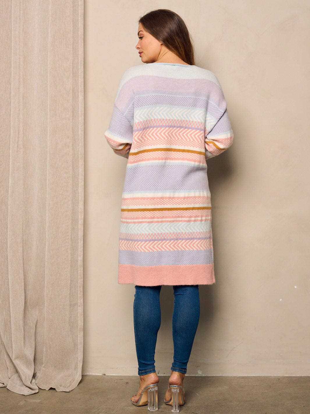 Long Sleeve Button-Front Cardigan - Versatile Layering Piece main image 1