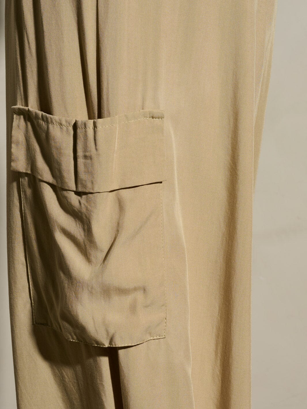 WOMEN'S ELASTIC WAIST SELF TIE JOGGER LEGS POCKETS PANTS