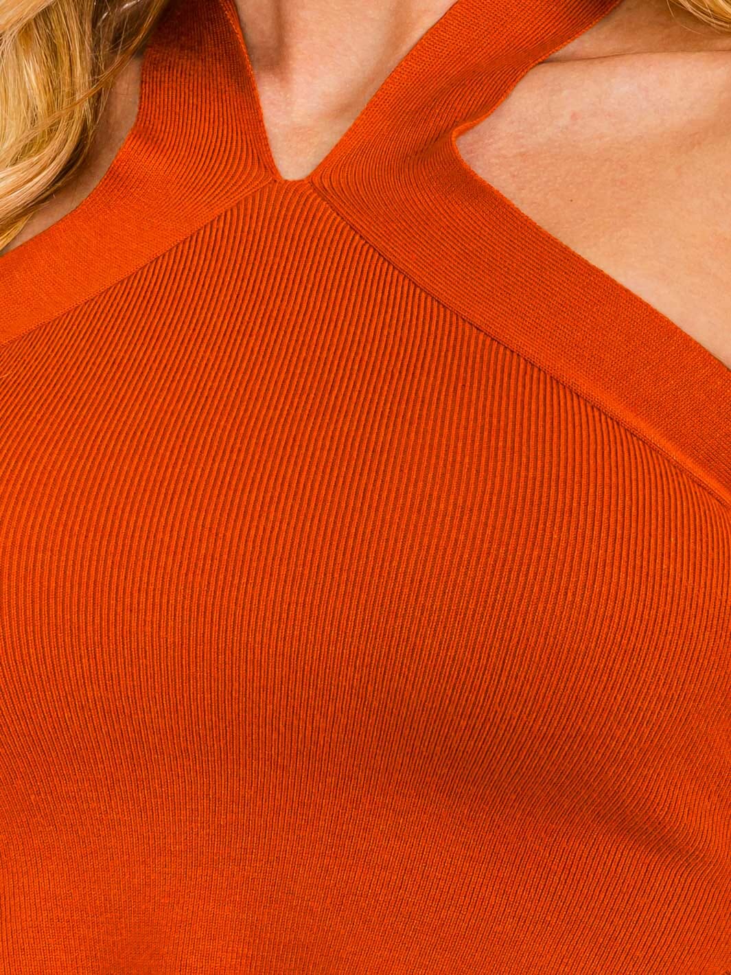 WOMEN'S HALTER NECK OPEN BACK CROP TOP