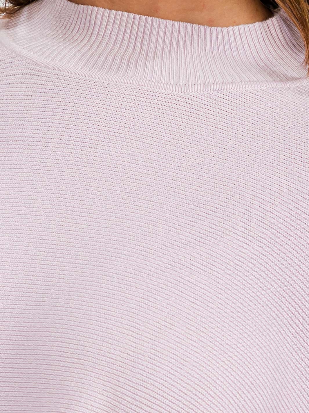 WOMEN'S LONG SLEEVE MOCK NECK KNIT CROP TOP