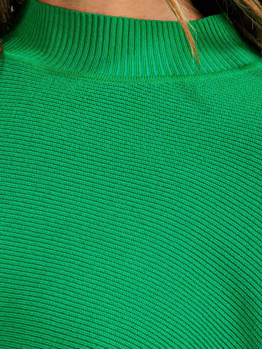 WOMEN'S LONG SLEEVE MOCK NECK KNIT CROP TOP