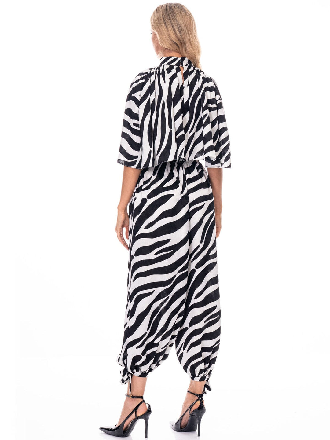 WOMEN'S ELASTIC WAIST ANIMAL PRINT JOGGER PANTS