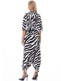 WOMEN'S ELASTIC WAIST ANIMAL PRINT JOGGER PANTS