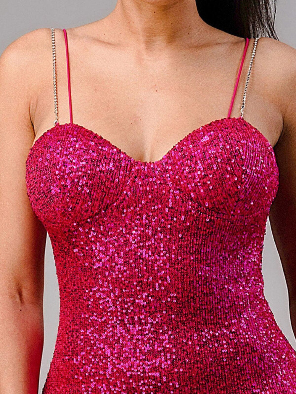 WOMEN'S SLEEVELESS BODYCON SEQUINS MINI DRESS (Copy)