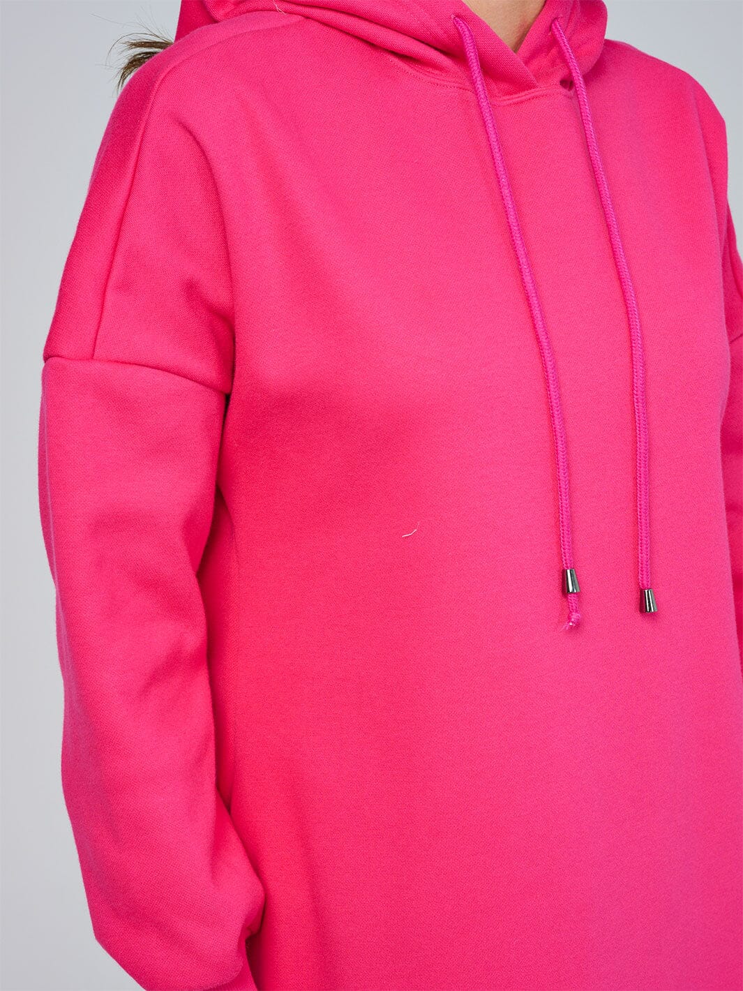 WOMEN'S LONG SLEEVE FRONT POCKETS HOODED MAXI DRESS
