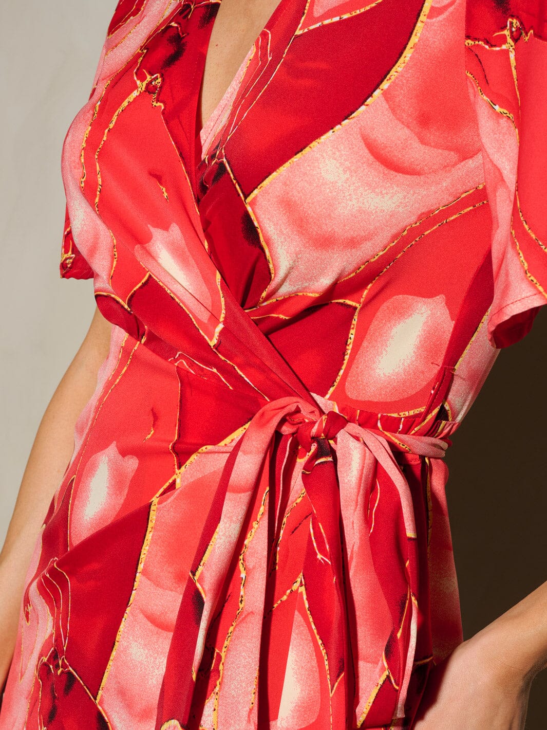 All-Over Print Women's Tie Back Wrap Dress main image 0