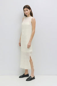 WOMEN'S SLEEVELESS DETAILED MAXI DRESS