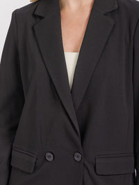 WOMEN'S LONG SLEEVE FRONT POCKETS BUTTON CLOSURE BLAZER