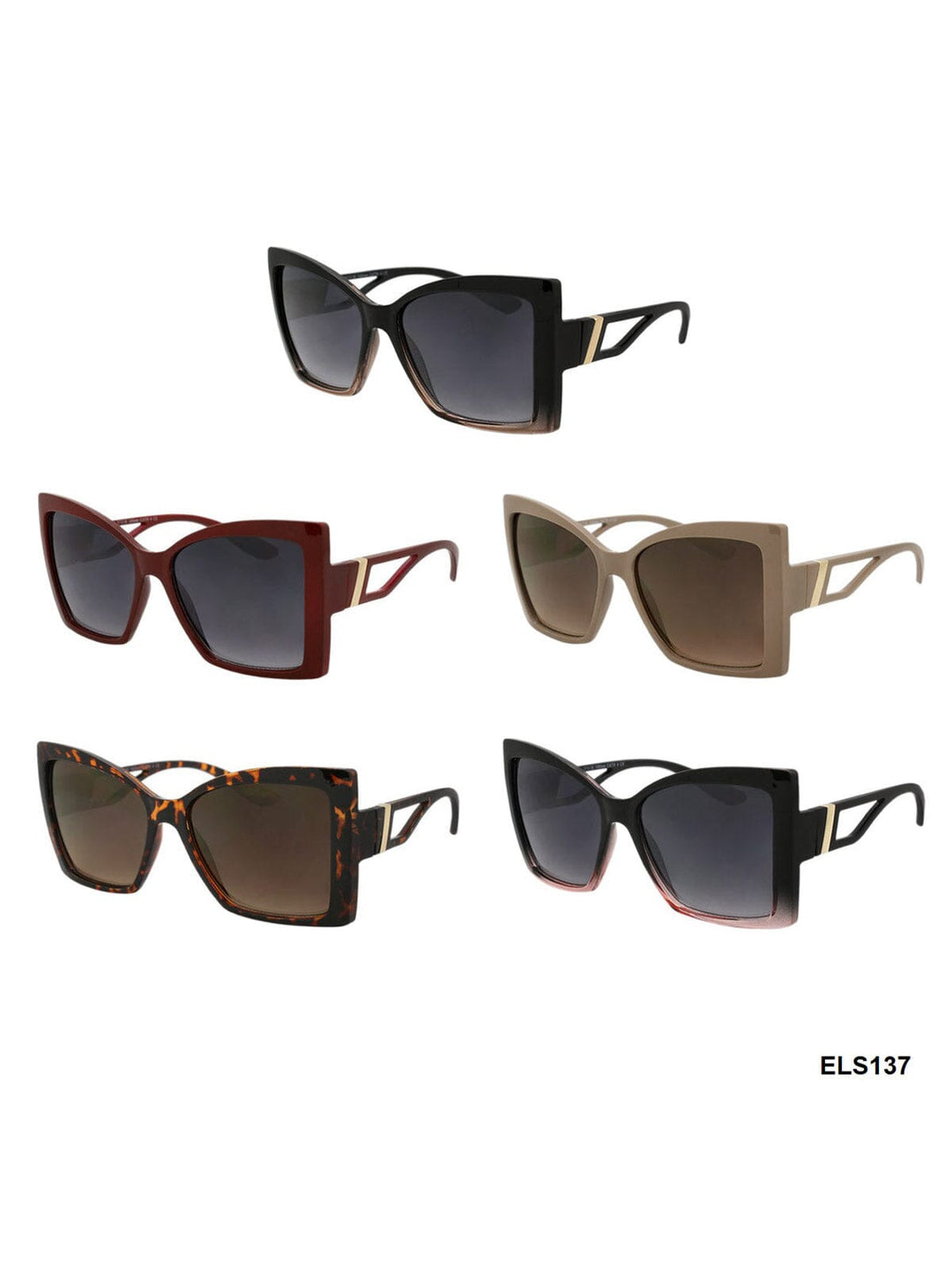 WOMEN'S ELLURE EYEWEAR ASSORTED COLORS SUNGLASSES