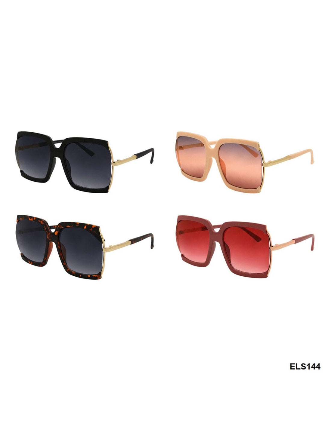 WOMEN'S ELLURE EYEWEAR ASSORTED COLORS SUNGLASSES