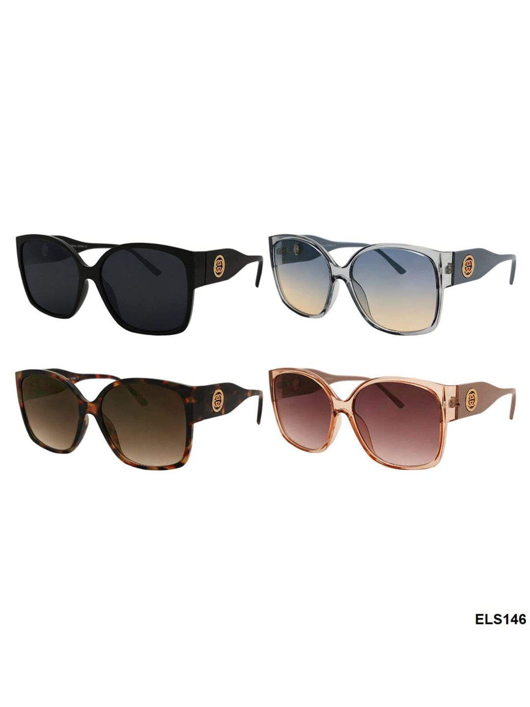 WOMEN'S ELLURE FASHION EYEWEAR ASSORTED COLORS SUNGLASSES