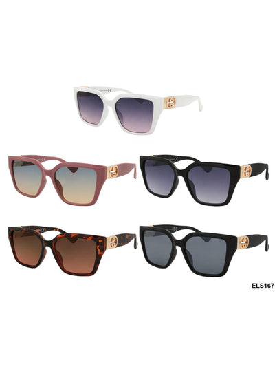 WOMEN'S ELLURE FASHION EYEWEAR ASSORTED COLORS SUNGLASSES