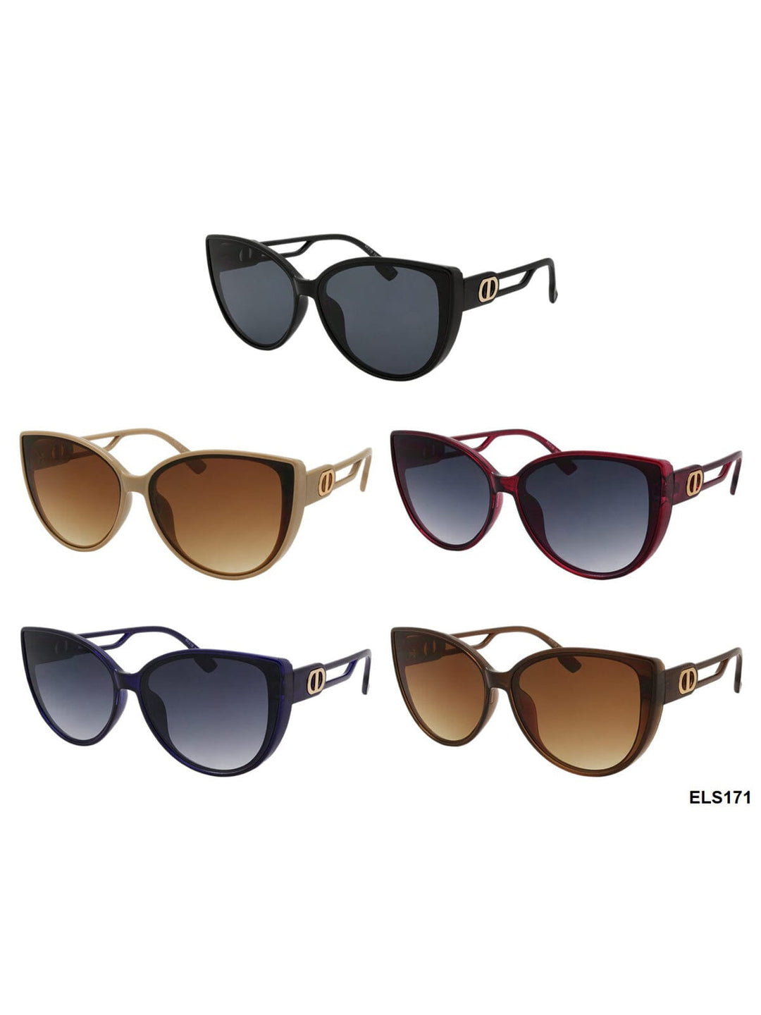 WOMEN'S ELLURE FASHION EYEWEAR ASSORTED COLORS SUNGLASSES