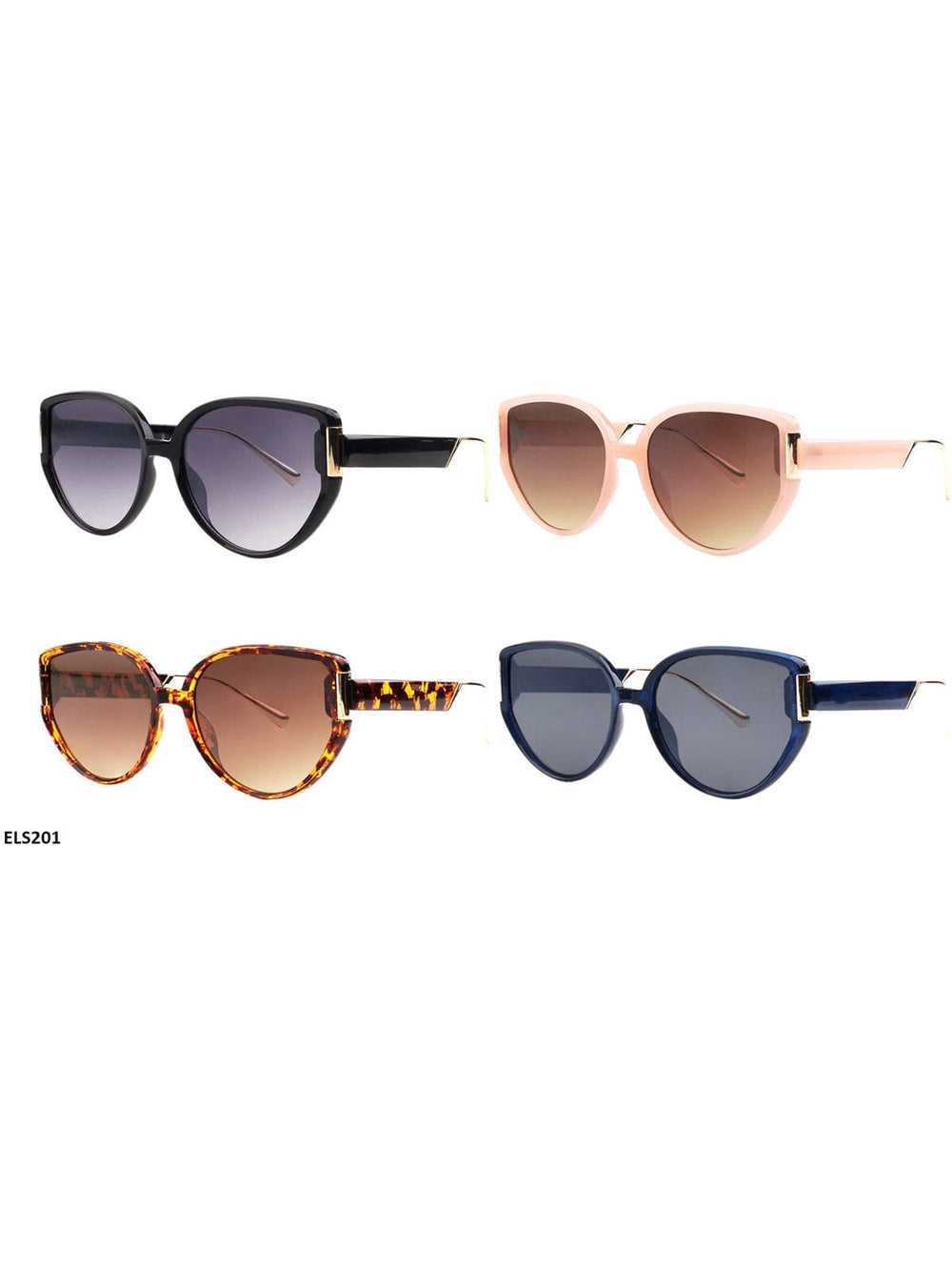 WOMEN'S ELLURE FASHION EYEWEAR ASSORTED COLORS SUNGLASSES