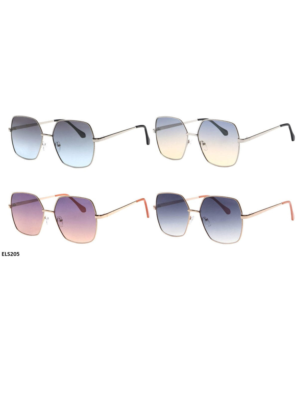 WOMEN'S ELLURE FASHION EYEWEAR ASSORTED COLORS SUNGLASSES