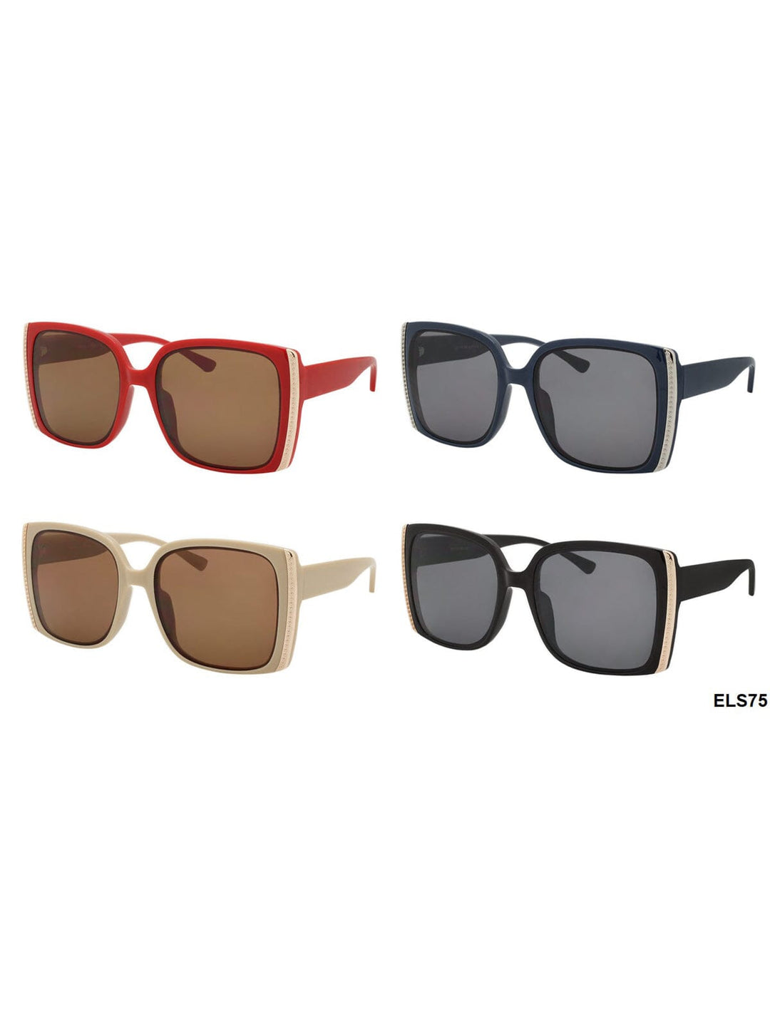 WOMEN'S ELLURE FASHION EYEWEAR ASSORTED COLORS SUNGLASSES