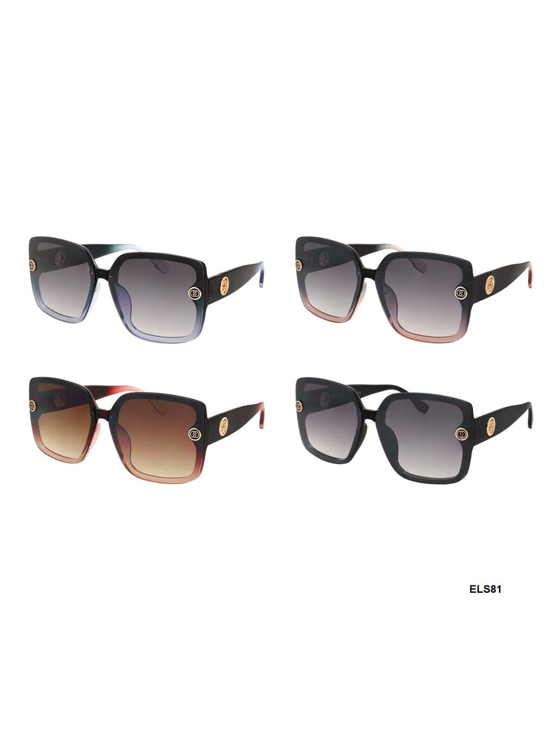 WOMEN'S ELLURE EYEWEAR ASSORTED COLORS SUNGLASSES