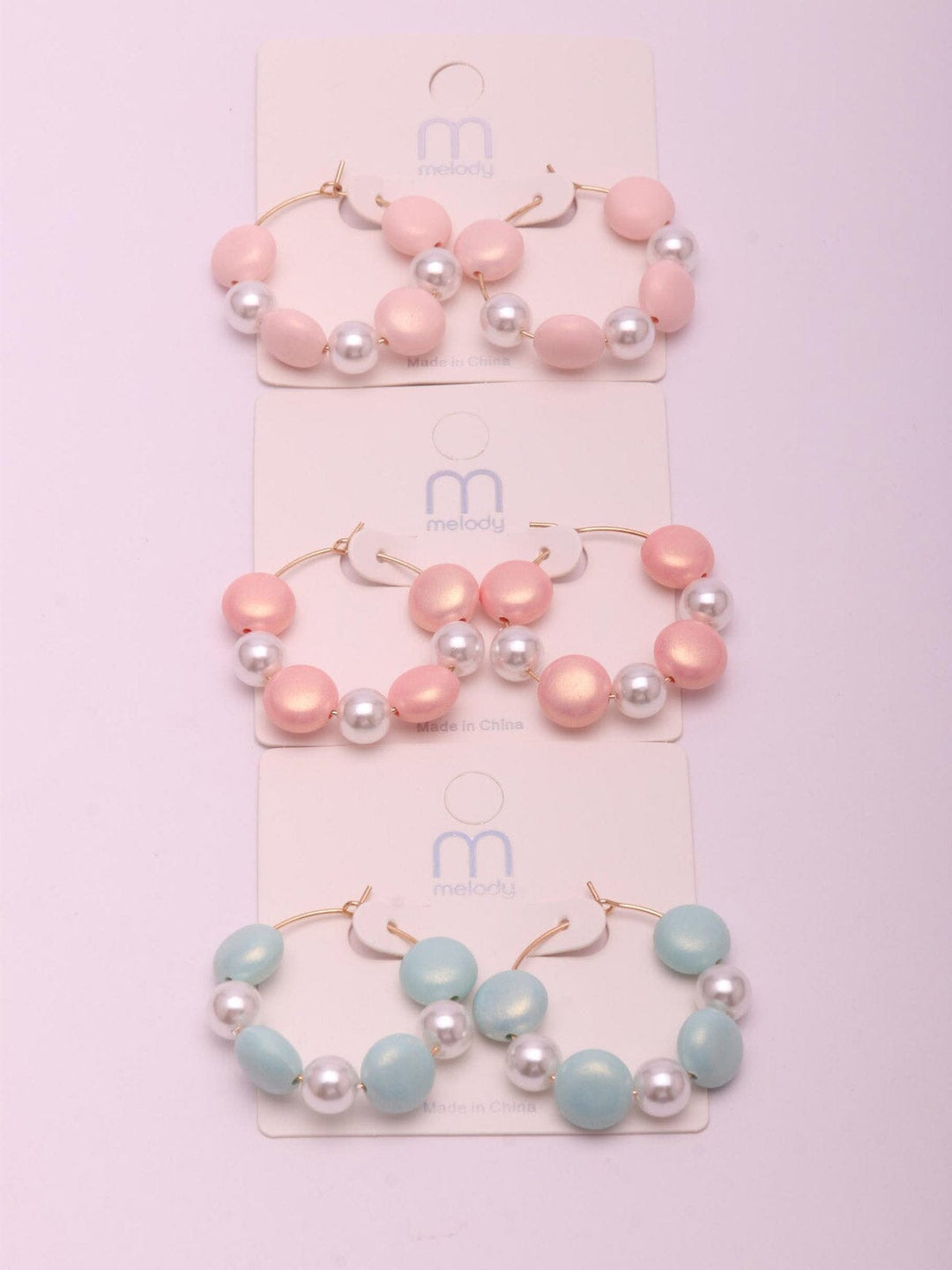 WOMEN'S ASSORTED COLORS STONE EARRINGS