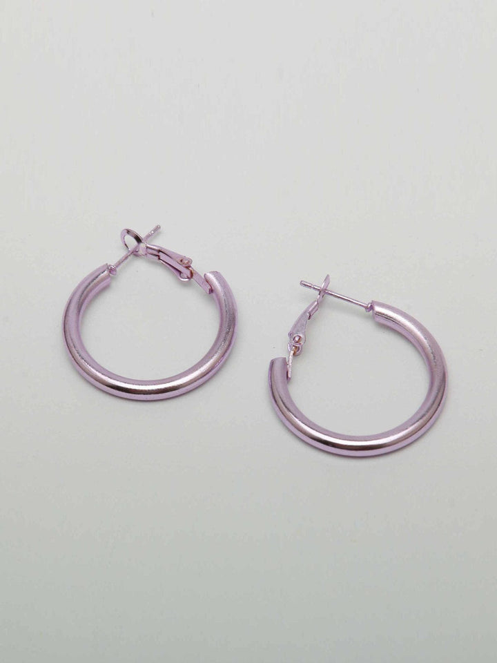 WOMEN'S ASSORTED COLORS HOOPS EARRINGS
