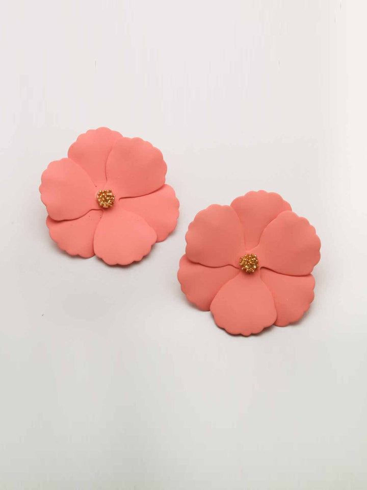 WOMEN'S ASSORTED COLORS FLOWERS EARRINGS