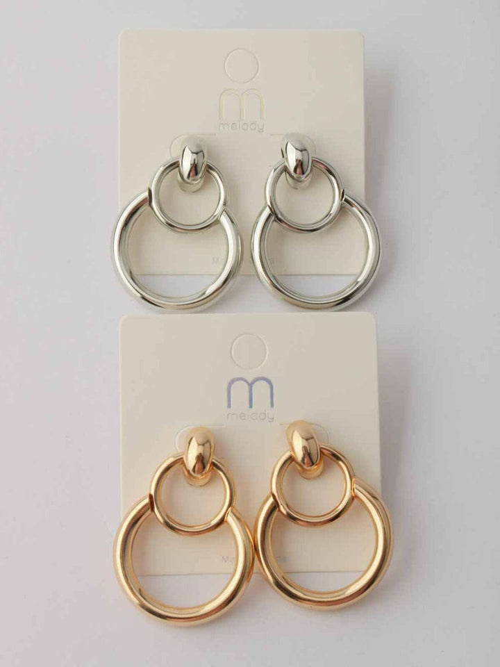 WOMEN'S GOLD & SILVER EARRINGS