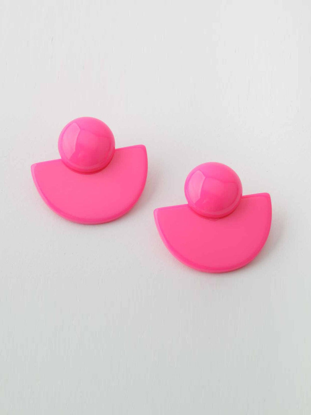 WOMEN'S ASSORTED COLORS FANS EARRINGS