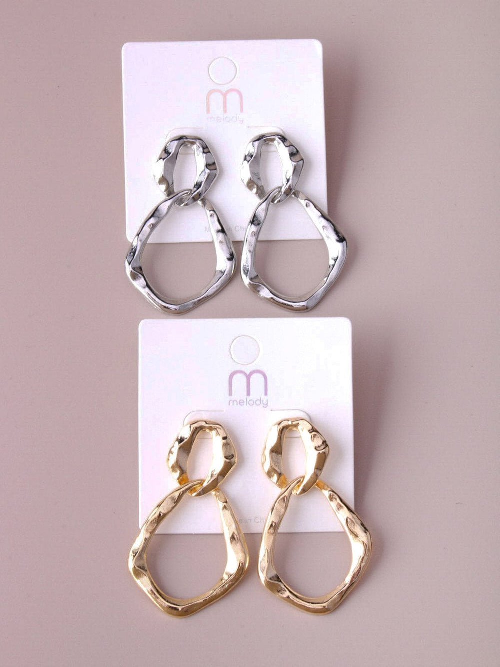 WOMEN'S GOLD & SILVER EARRINGS