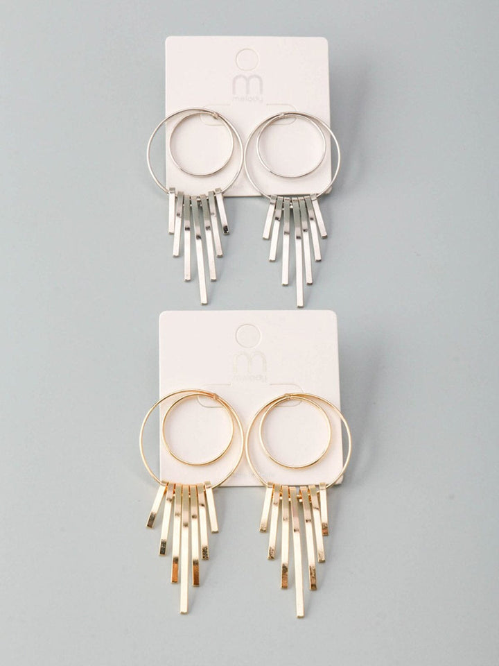 WOMEN'S GOLD & SILVER EARRINGS