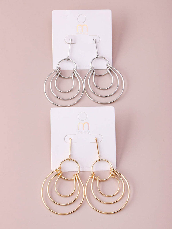 WOMEN'S GOLD & SILVER EARRINGS