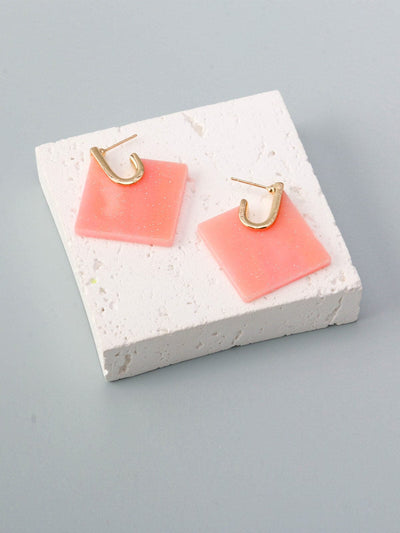 WOMEN'S GOLD ASSORTED COLORS EARRINGS