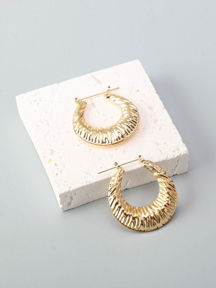 WOMEN'S GOLD & SILVER HOOPS EARRINGS