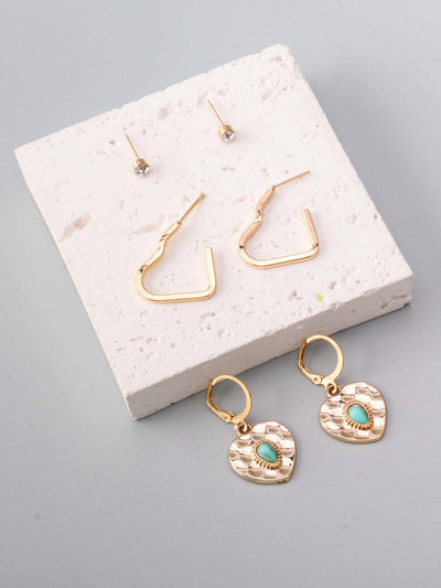 WOMEN'S FASHION GOLD & SILVER EARRINGS