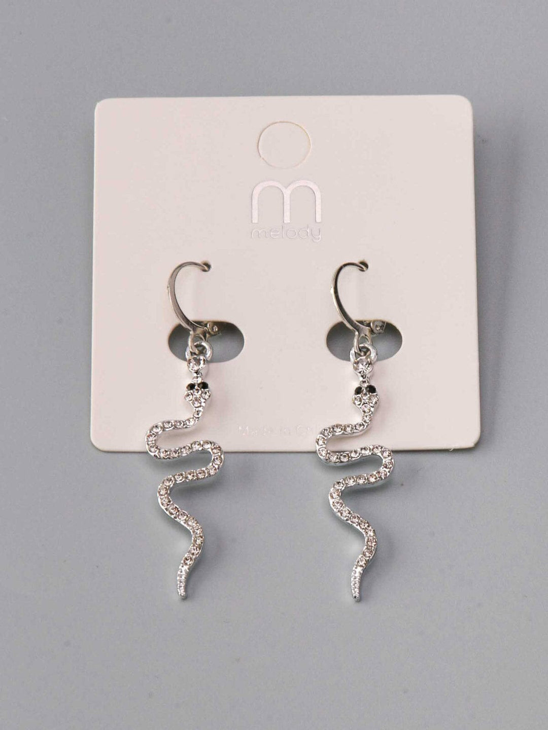WOMEN'S FASHION SILVER SNAKES EARRINGS