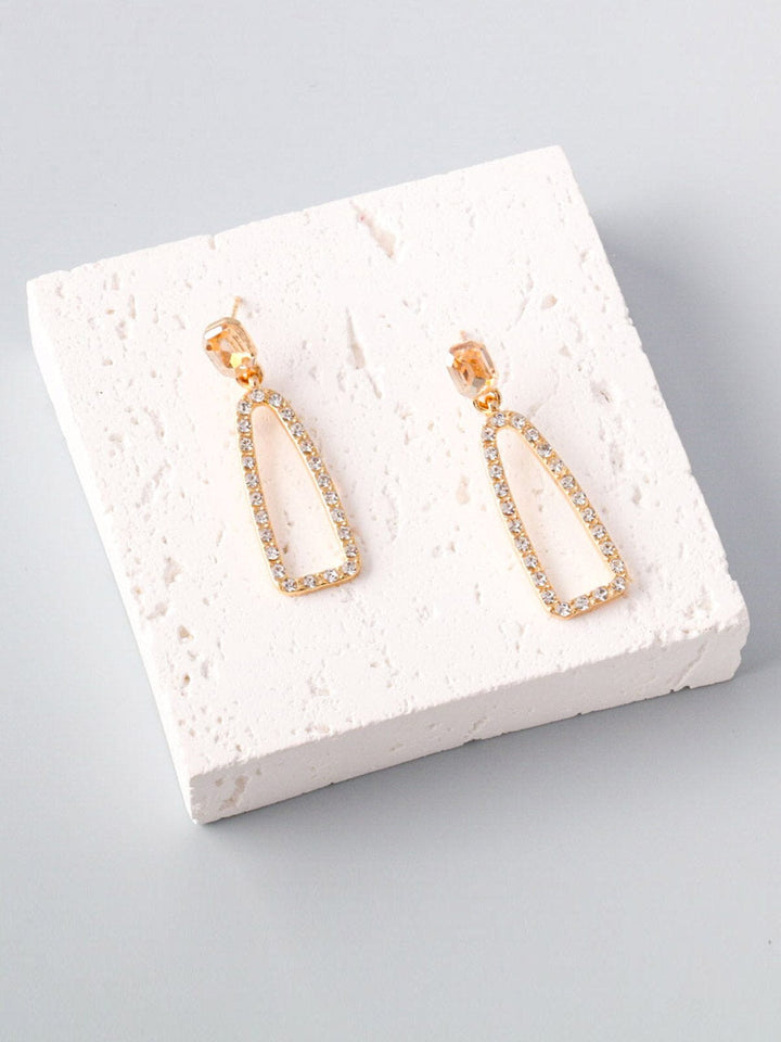 WOMEN'S FASHION GOLD MULTI COLOR STONES EARRINGS