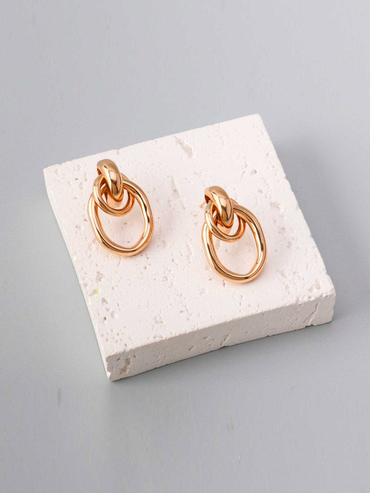 WOMEN'S GOLD & SILVER HOOPS EARRINGS