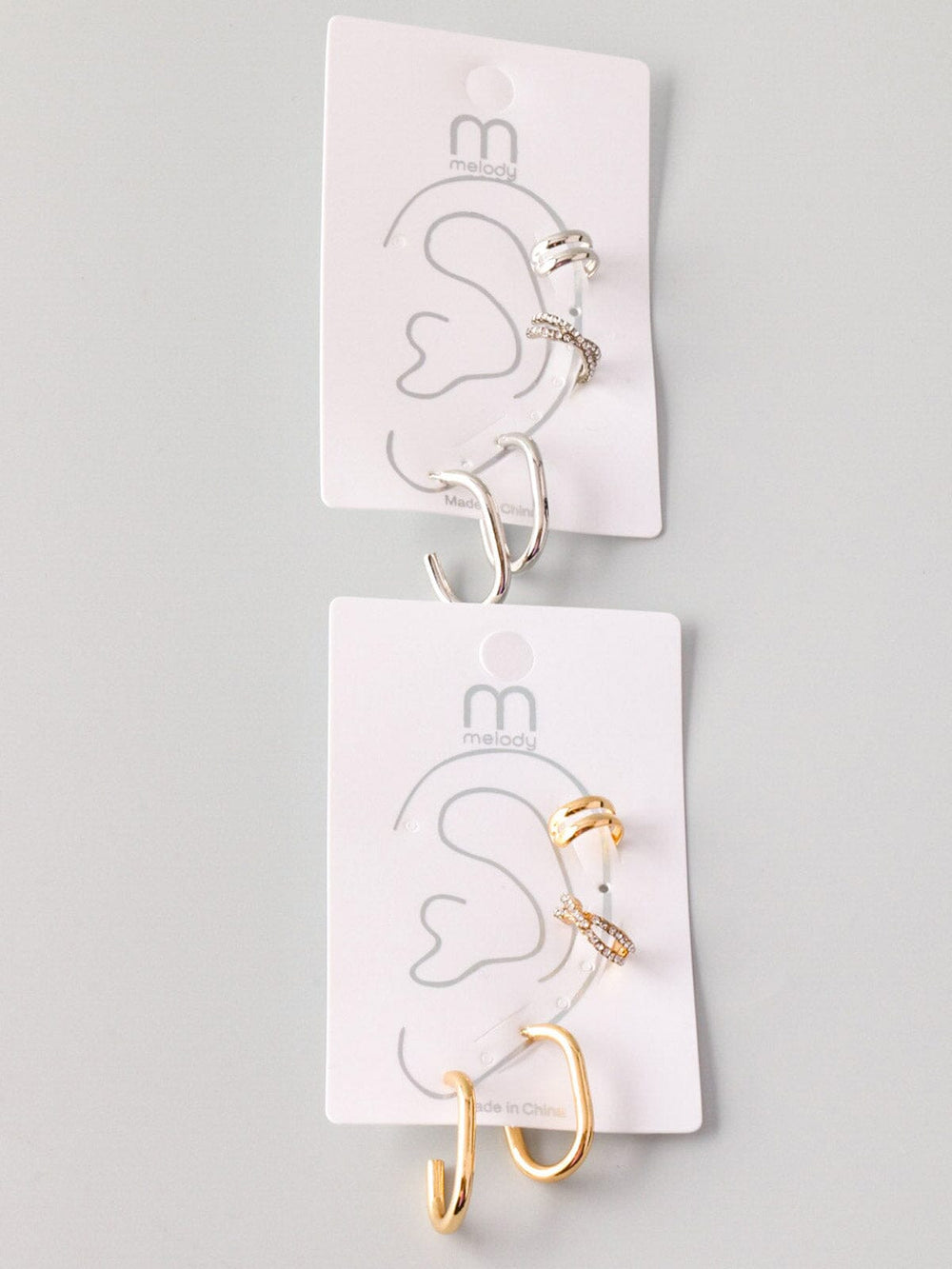 WOMEN'S FASHION GOLD & SILVER EARRINGS