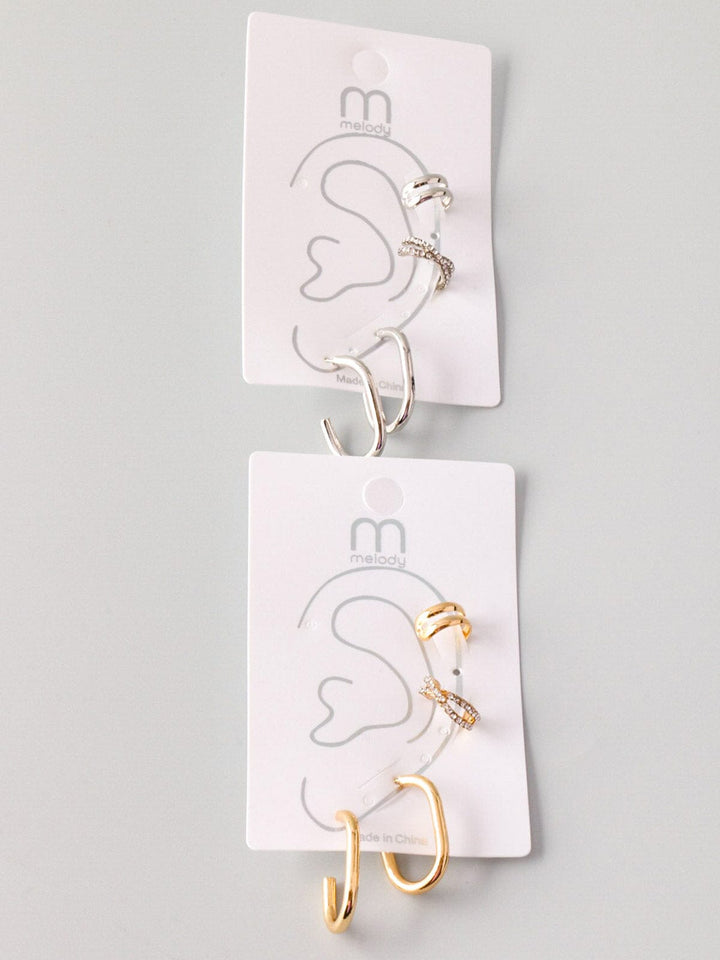 WOMEN'S FASHION GOLD & SILVER EARRINGS