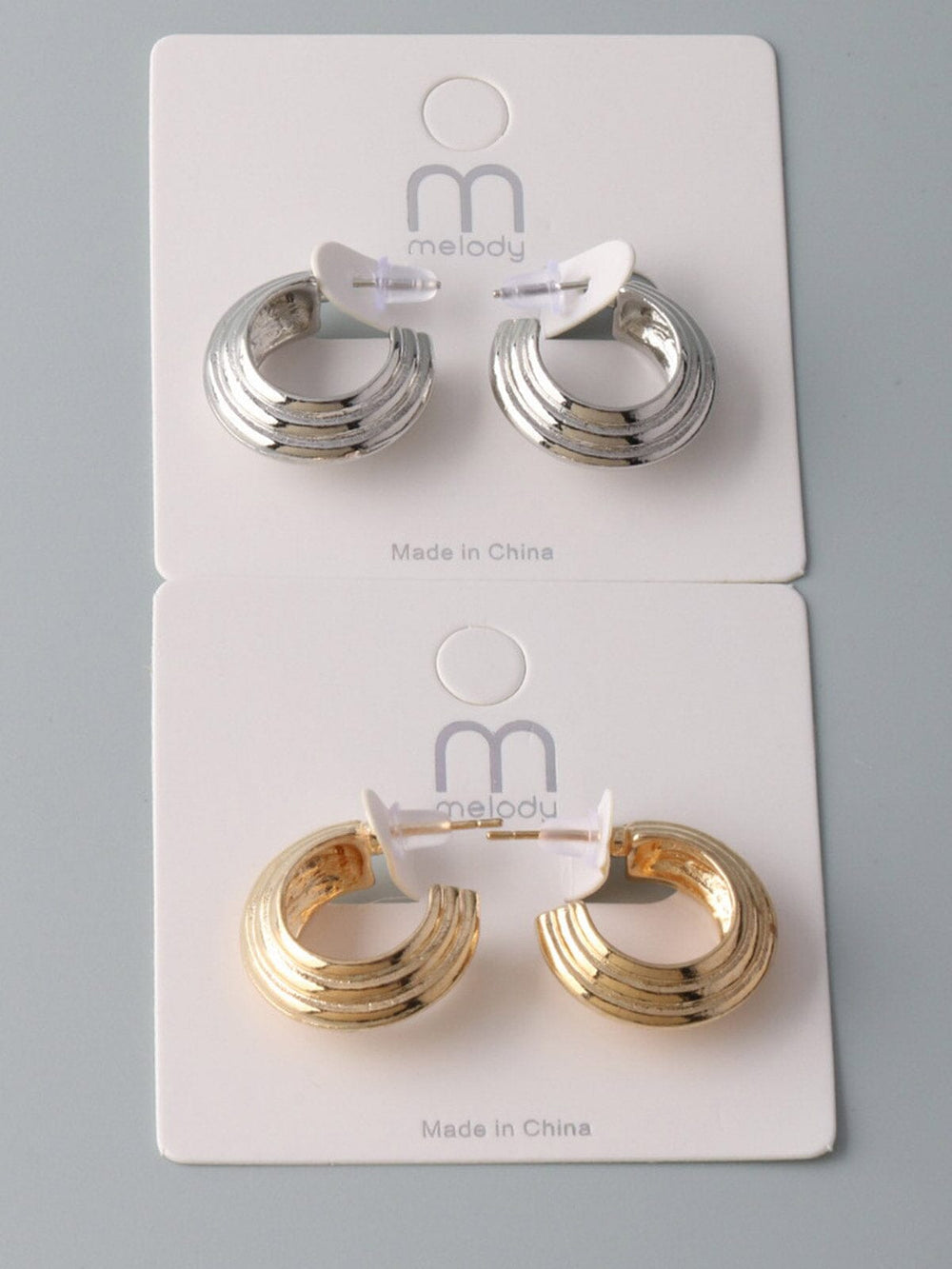 WOMEN'S FASHION GOLD & SILVER EARRINGS