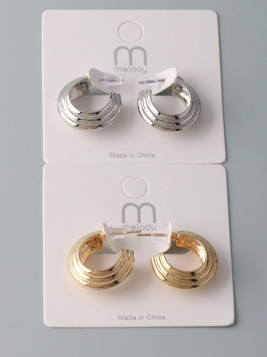 WOMEN'S FASHION GOLD & SILVER EARRINGS