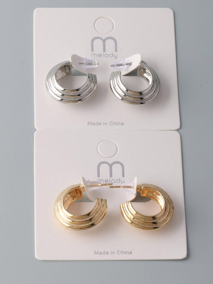 WOMEN'S FASHION GOLD & SILVER EARRINGS