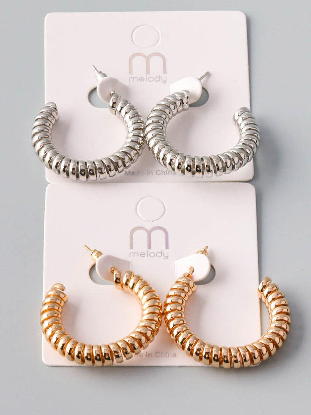 WOMEN'S FASHION GOLD & SILVER EARRINGS