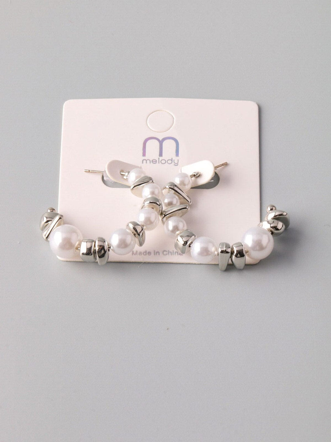 WOMEN'S SILVER PEARL EARRINGS