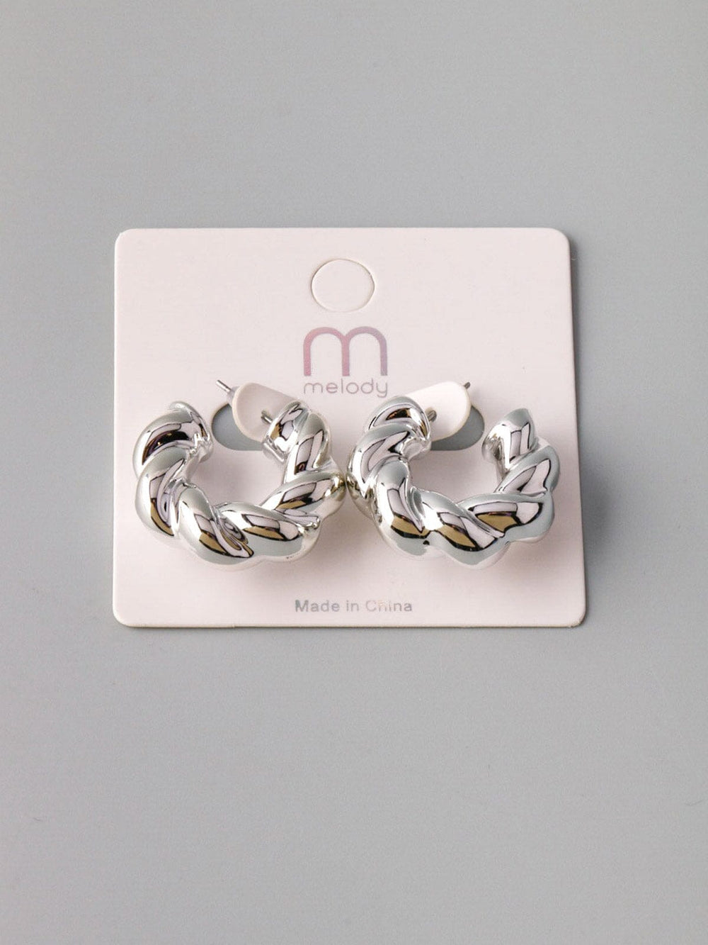 WOMEN'S SILVER SMALL HOOP EARRINGS
